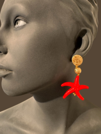 Resin zeesterren rood