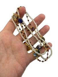 Ketting edelsteentjes en parels