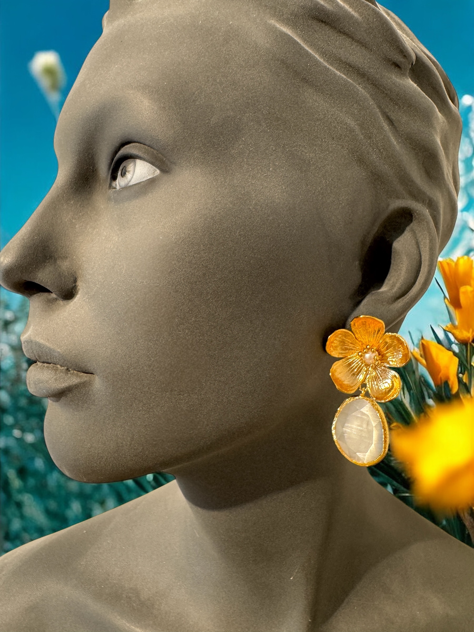 Flowers en cateye wit