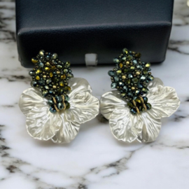 Couture green white