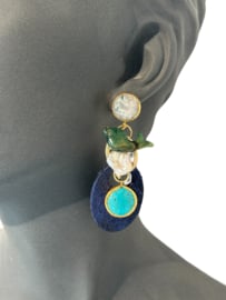 Multi summer oorbellen