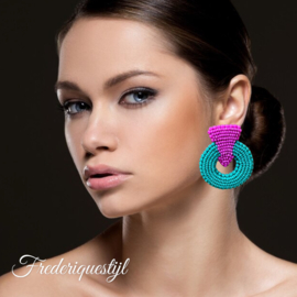 Couture oorbellen summervibes