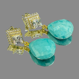 Kristallen en turquoise