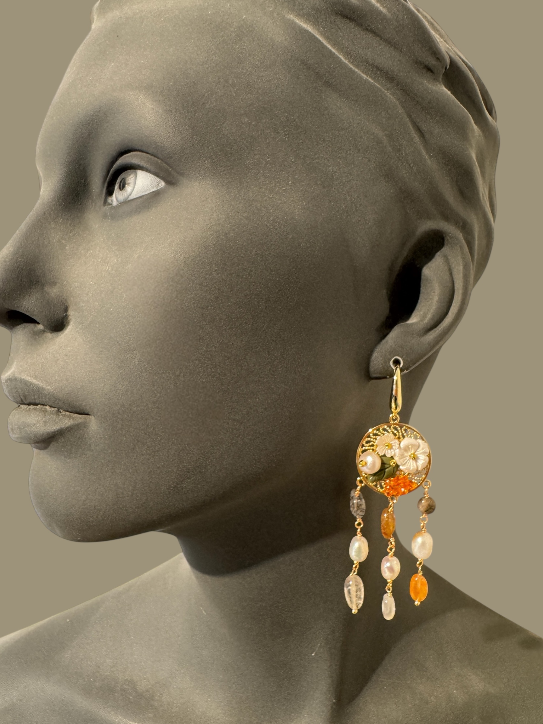 Boho earrings summerflowers