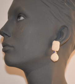 Glassbeads pearly vermeil