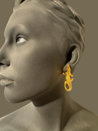 Crocodile earrings