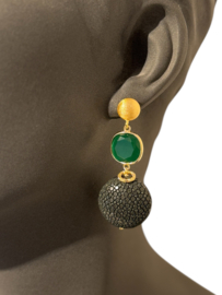 Cateye en roggenleer groen