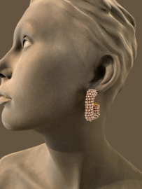 Glassberry square hoops vermeil