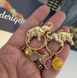 Olifantjes en cateye charms