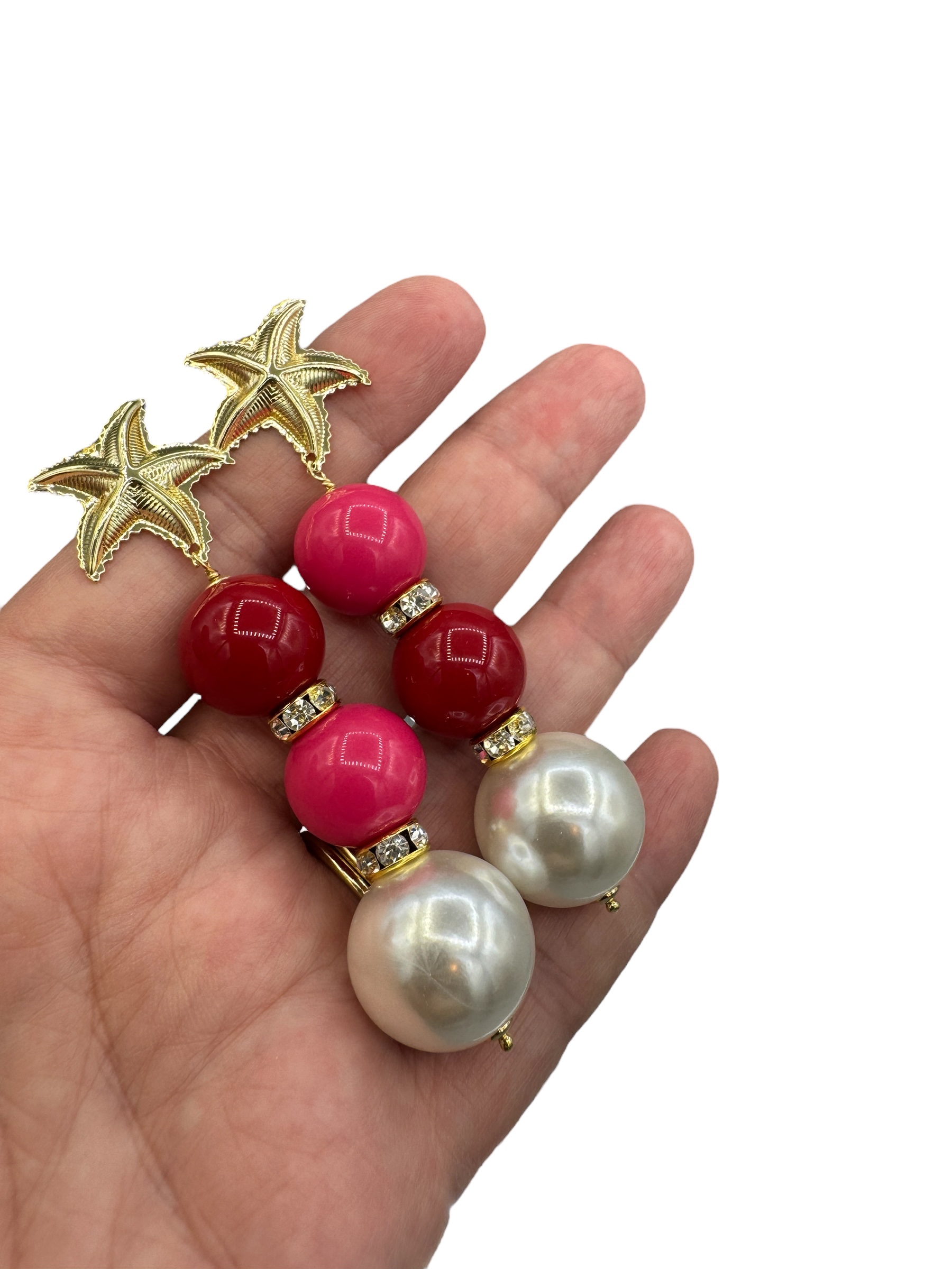 Resin en faux pearls summer