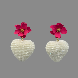 Flowers en glassberry hearts