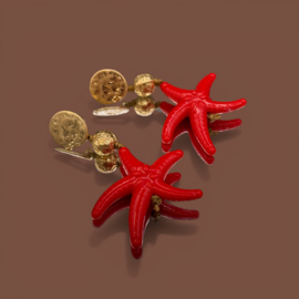 Resin zeesterren rood