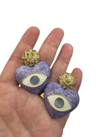 Artisan oorbellen emaille