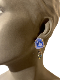 Agaat geode en kristal drops