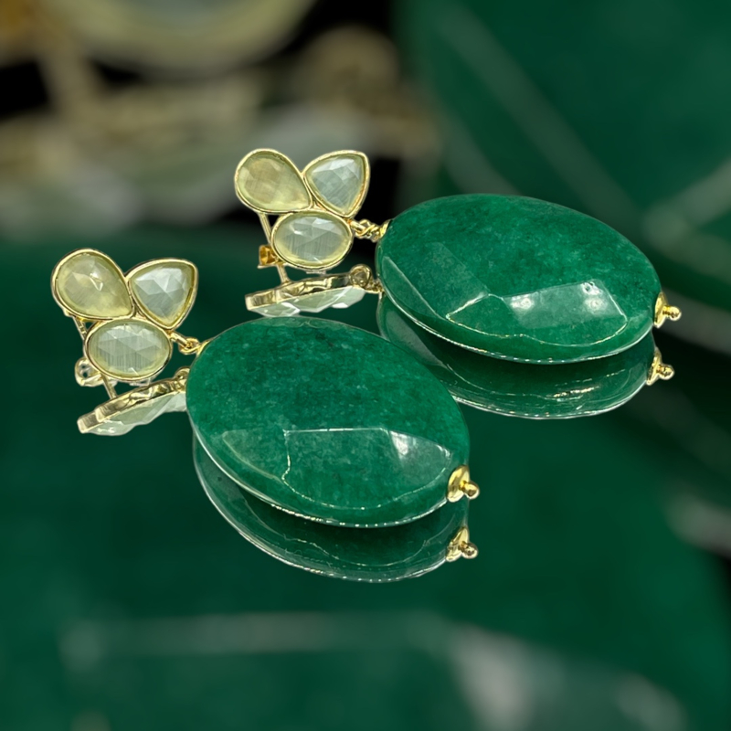 Cateye en groene jade