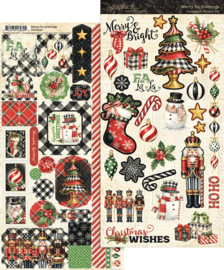 Graphic 45 Merry-ful Greetings Sticker Set