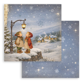 Stamperia Silent Night 8x8 Inch Paper Pad (10 vellen)