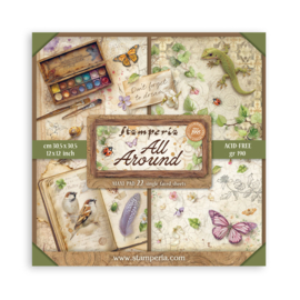 Stamperia All Around 12x12 Inch Scrapbooking Pad Single Face