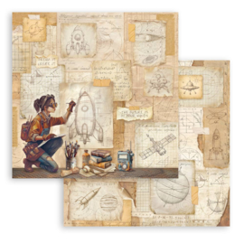 Stamperia A New Beginning 12x12 Inch Scrapbooking Pad