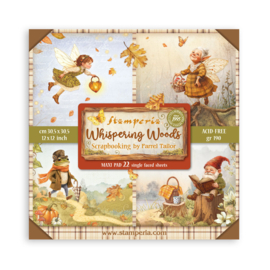 Stamperia Whispering Woods 12x12 Inch Scrapbooking Pad Single Face