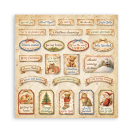 Stamperia Silent Night 8x8 Inch Paper Pad (10 vellen)