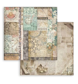 Stamperia Gardens of Time 12x12 Scrapbooking Pad Maxi Backgrounds Selection