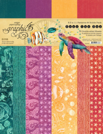 Graphic 45 Seas the Day 8,5x11 Inch Patterns & Sollids Pack