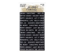 Tim Holtz Idea-ology Label Stickers Christmas