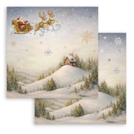 Stamperia Silent Night 8x8 Inch Paper Pad (10 vellen)