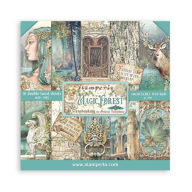 Stamperia Magic Forest 8x8 Inch Paper Pack