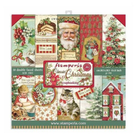 Stamperia Classic Christmas 8x8 Inch Paper Pack