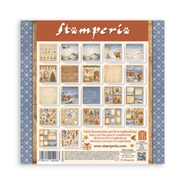 Stamperia Silent Night 8x8 Inch Scrapbooking Paper Pad Single Face (22 vellen)