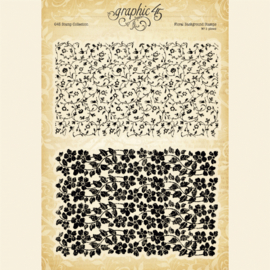 Graphic 45 Floral Background Clear Stamps