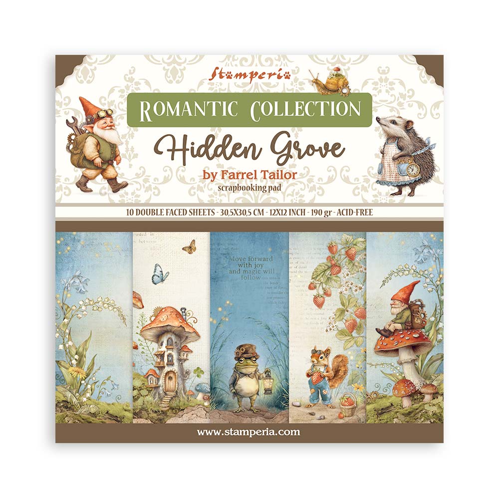 Stamperia Hidden Grove 12x12 Scrapbooking Pad