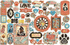 Graphic 45 Well Groomed Ephemera Assortment