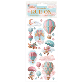Stamperia Candy Christmas Rub-On Air Balloons
