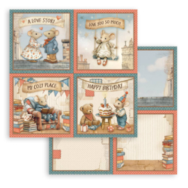 Stamperia Family 8x8 Inch Paper Pack