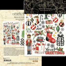 Graphic 45 Merry-ful Greetings Rub-On Transfers