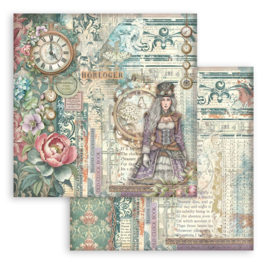 Stamperia Gardens of Time 12x12 Inch Scrapbooking Pad
