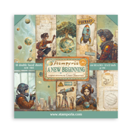 Stamperia A New Beginning 12x12 Inch Scrapbooking Pad