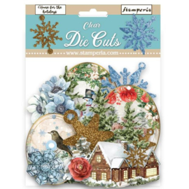 Stamperia Romantic Home for the Holidays Clear Die Cuts