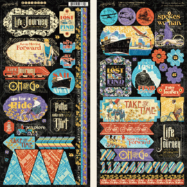 Graphic 45 Life's a Journey Stickers