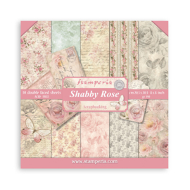 Stamperia Shabby Rose 8x8 Inch Paper Pack