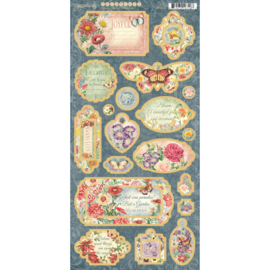 Graphic 45 Flower Market Chipboard