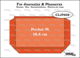 Crealies For Journalzz & Plannerzz Stansen  Pocket Medium (10,4 cm)