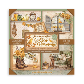 Stamperia Golden Harmony 8x8 Inch Paper Pack Single Face