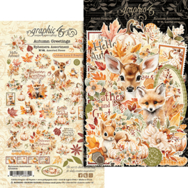 Pre-order Graphic 45 Autumn Greetings Ephemera Assortment