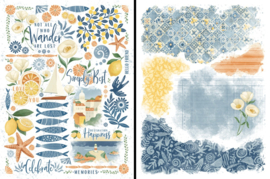 Graphic 45 Scenic Route Rub-On Transfers