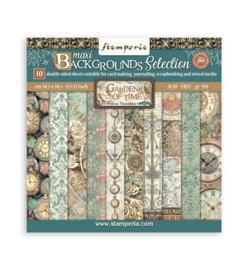 Stamperia Gardens of Time 12x12 Scrapbooking Pad Maxi Backgrounds Selection