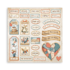Stamperia Family 8x8 Inch Paper Pack